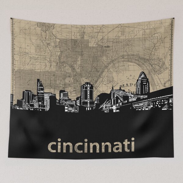 Item preview, cincinnati skyline designed and sold by BekimART.