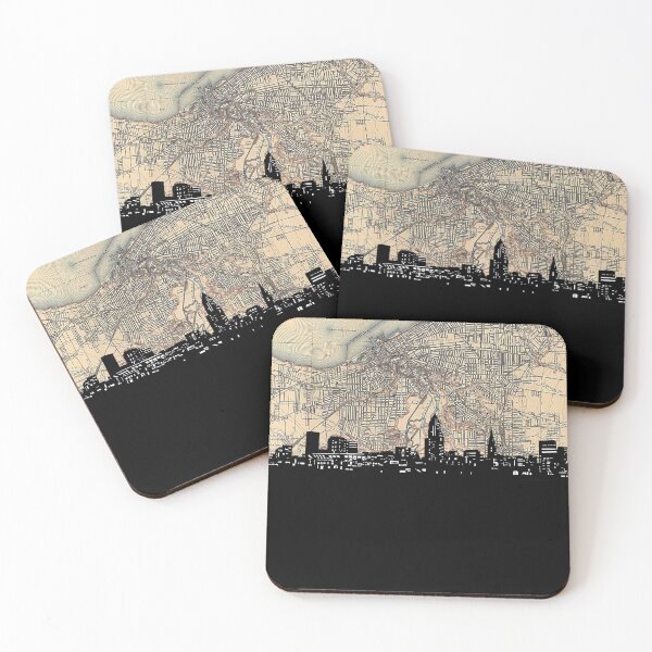 Item preview, cleveland skyline designed and sold by BekimART.