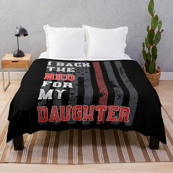 Item preview, Firefighter Daughter Support Thin Red Line American Flag  designed and sold by CreatedByHeidi.