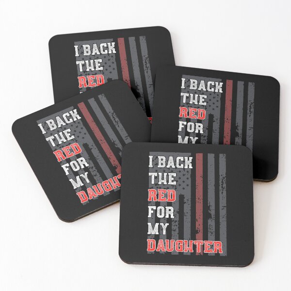 Item preview, Firefighter Daughter Support Thin Red Line American Flag  designed and sold by CreatedByHeidi.