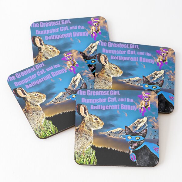 Item preview, The Greatest Girl, Dumpster Cat, and the Belligerent Bunny designed and sold by darbyward.