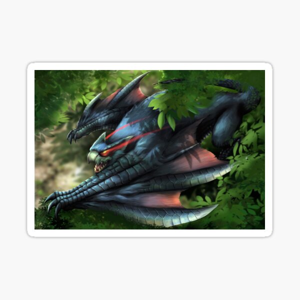 Nargacuga Monster Hunter World Iceborne Sticker For Sale By Squeakymuffin Redbubble