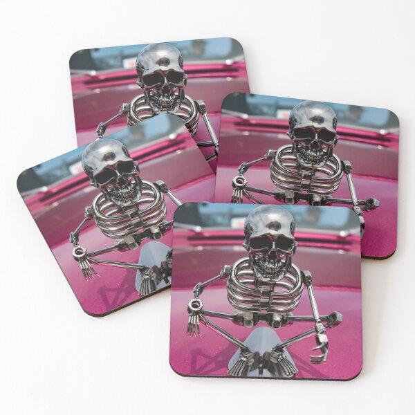Item preview, skeleton hood ornament designed and sold by Perggals© - Stacey Turner.