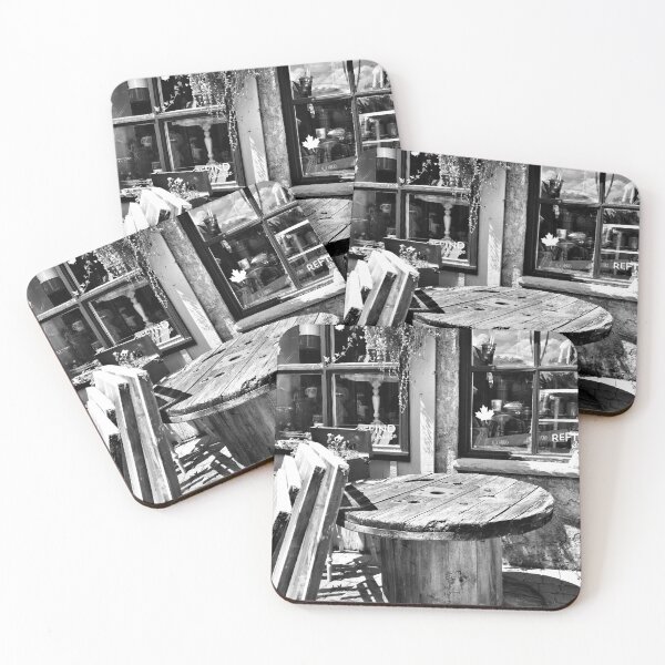 Item preview, Black and white photograph of Elora Ontario Shop designed and sold by DzineDiva.