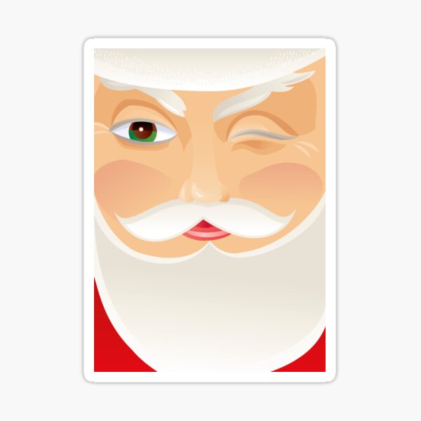 Santa Claus Glossy Sticker