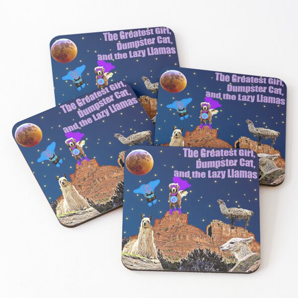 Item preview, The Greatest Girl, Dumpster Cat, and the Lazy Llamas designed and sold by darbyward.