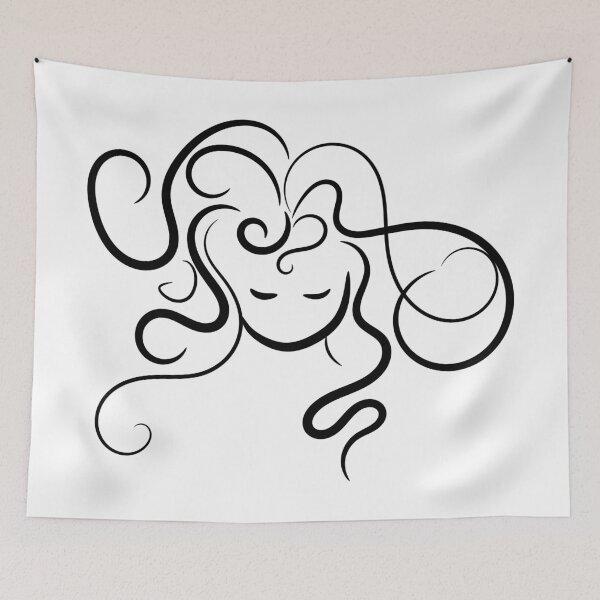 Item preview, Wind swept line art designed and sold by nutmegfairy.