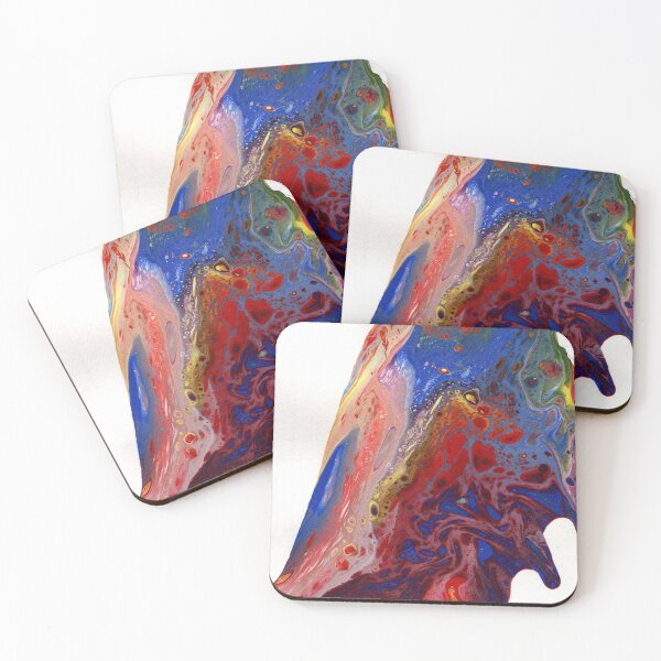 Item preview, Rainbow Flow Fluid Art Painting designed and sold by peonypours.