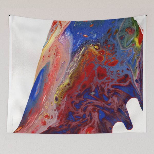 Aperçu de l'œuvre Rainbow Flow Fluid Art Peinture créée et vendue par peonypours.