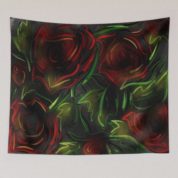 Item preview, "Dark Roses" designed and sold by DiazGilshop.