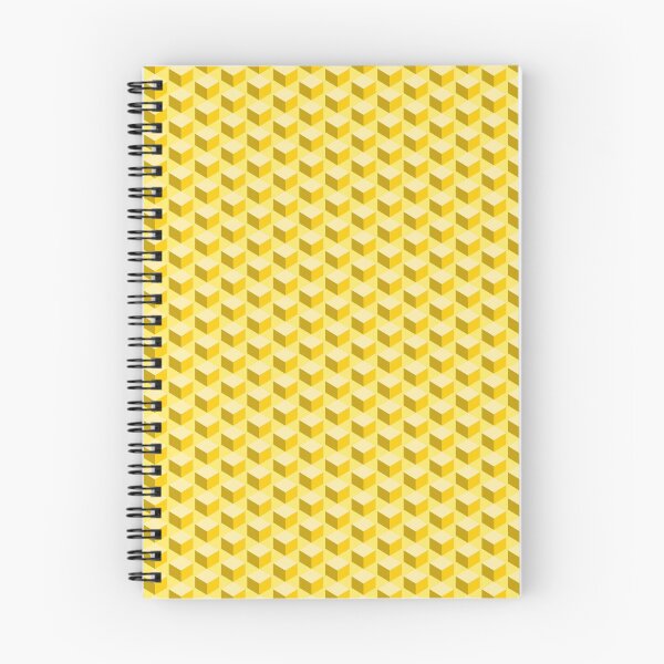 Item preview, Shades of Yellow Cube Geometric Pattern designed and sold by ChuckleStation.