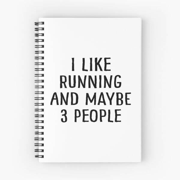 Item preview, I Like Running and Maybe 3 People designed and sold by teesaurus.