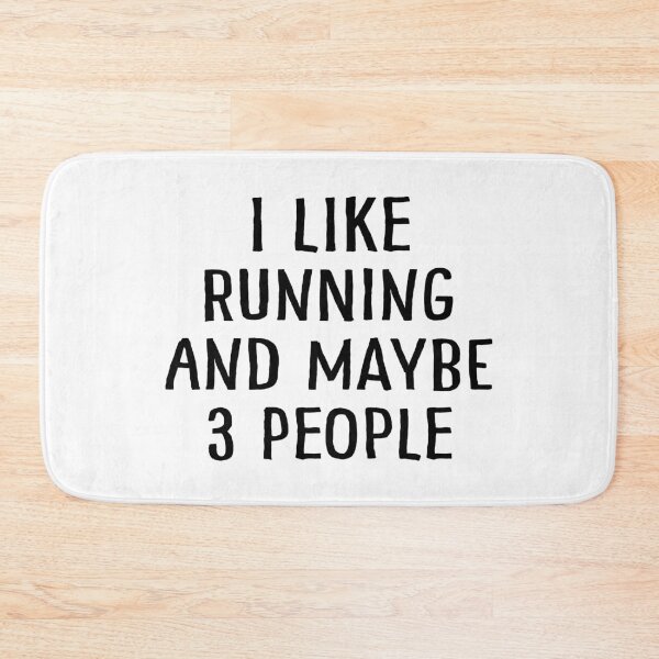 Item preview, I Like Running and Maybe 3 People designed and sold by teesaurus.