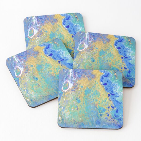 Item preview, Unicorn Palette Fluid Art Painting designed and sold by peonypours.