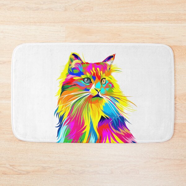 Item preview, Pop Art Cat Rainbow Color designed and sold by Delightfully Cynical.