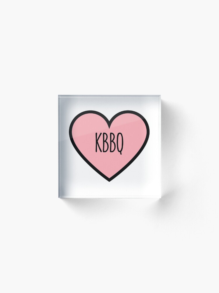 Alternate view of KBBQ Heart Acrylic Block
