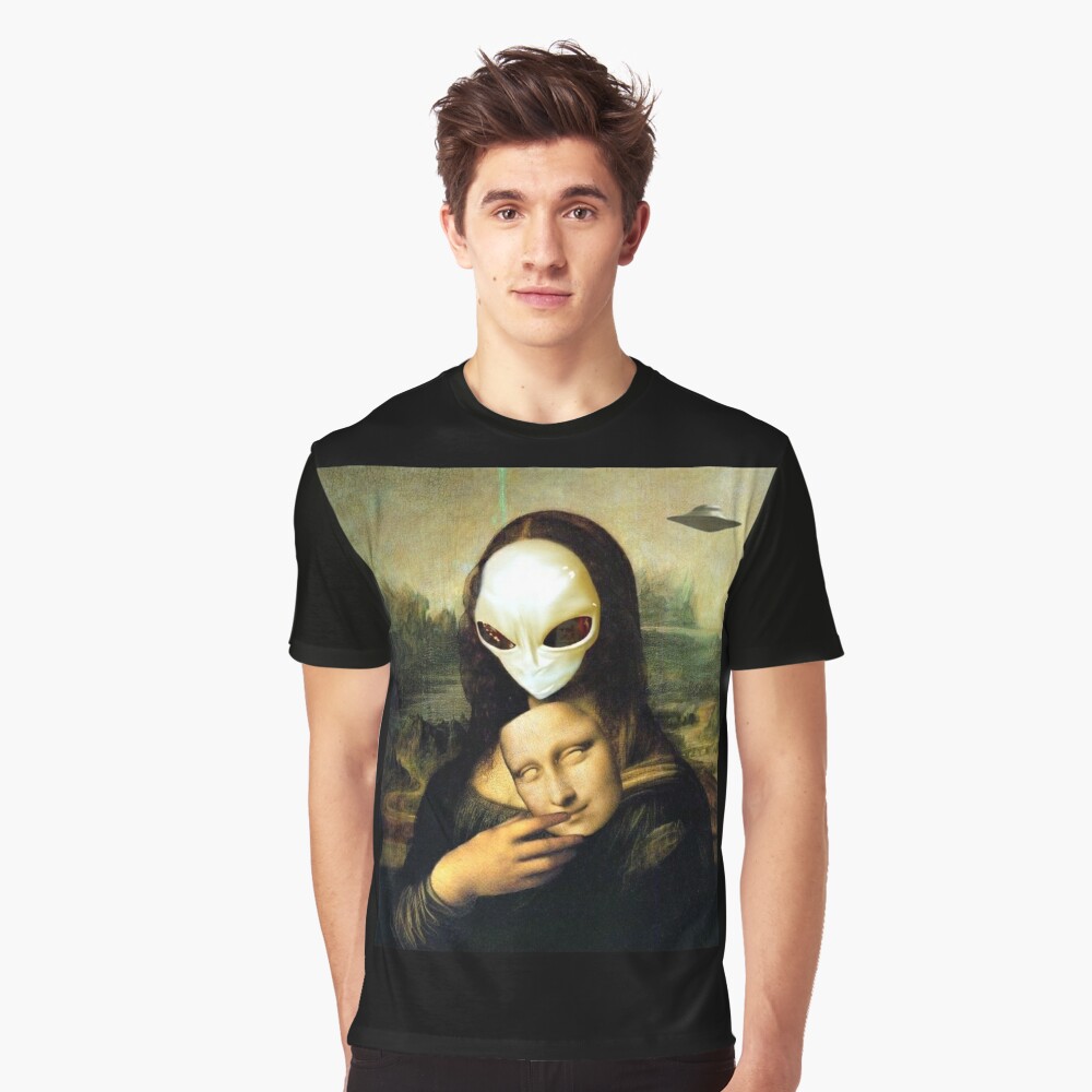 激レア ALIEN × Mona Lisa Tシャツ パロディ | guardline.kz