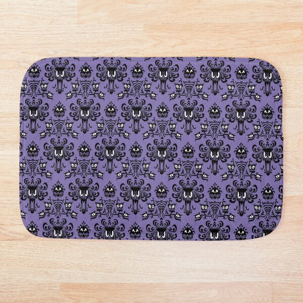 Haunted Mansion Wallpaper Bath Mat
