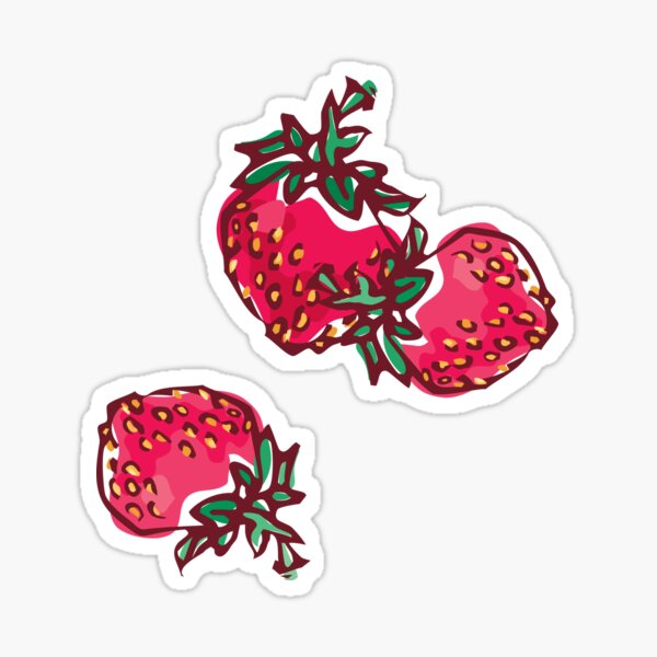 Decorative Strawberry Sticker