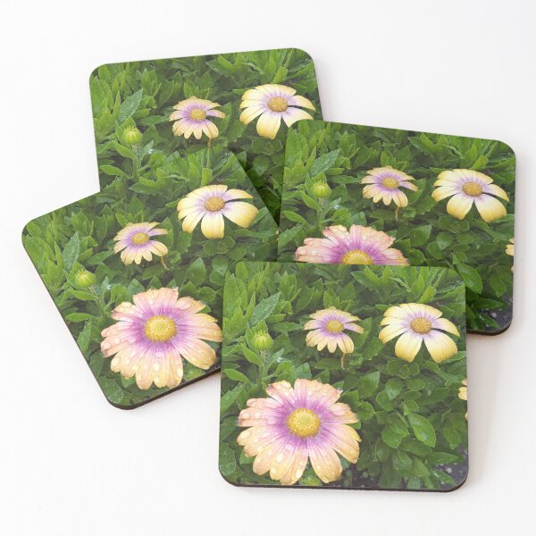 Item preview, Pink and Yellow Flowers in the Rain designed and sold by LemonsandInk.