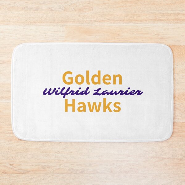 Item preview, Wilfrid Laurier University Golden Hawk Yellow + Purple Cursive Logo designed and sold by Everyday Designs.