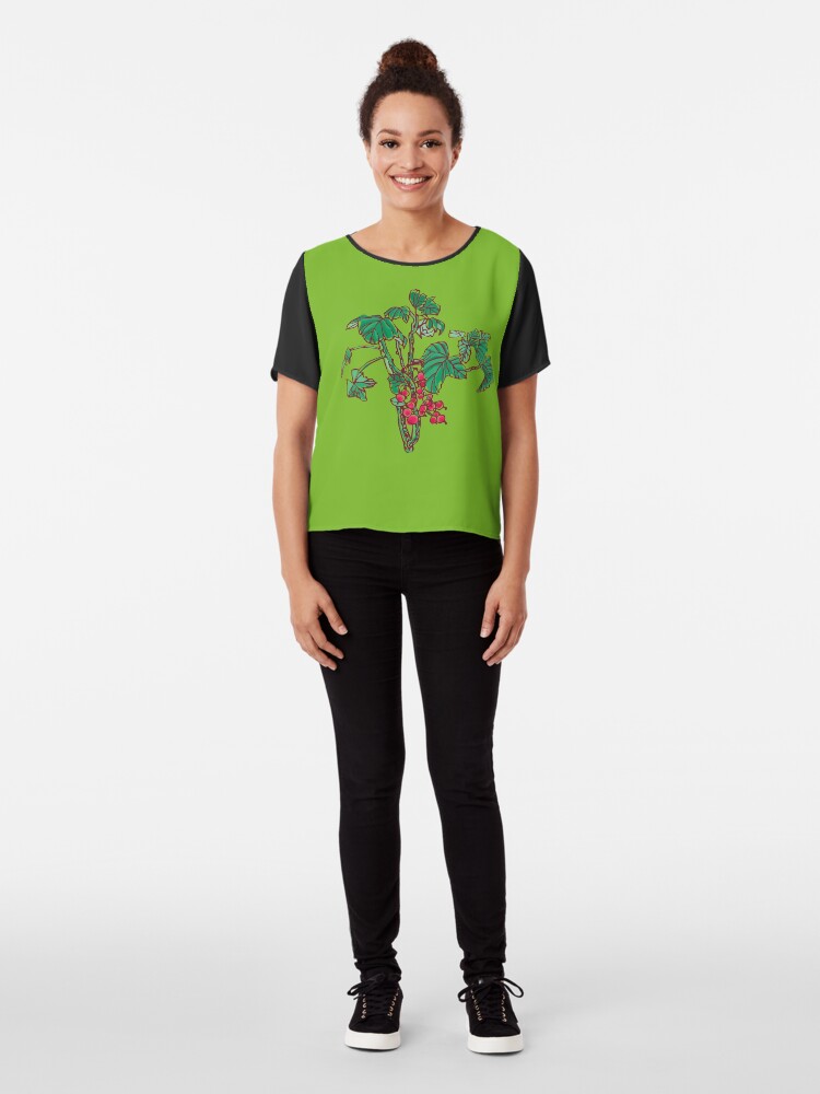 Alternate view of Currant Chiffon Top