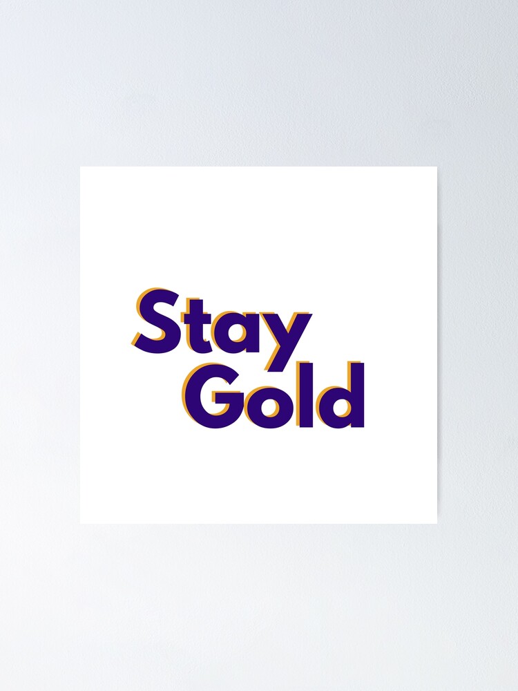 Wilfrid Laurier University Stay Gold Golden Hawk Yellow Purple Poster By Stickel Redbubble