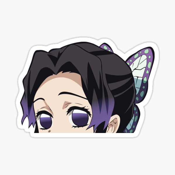 Shinobu Kochou Peeker | The Insect Pillar | Demon Slayer Sticker