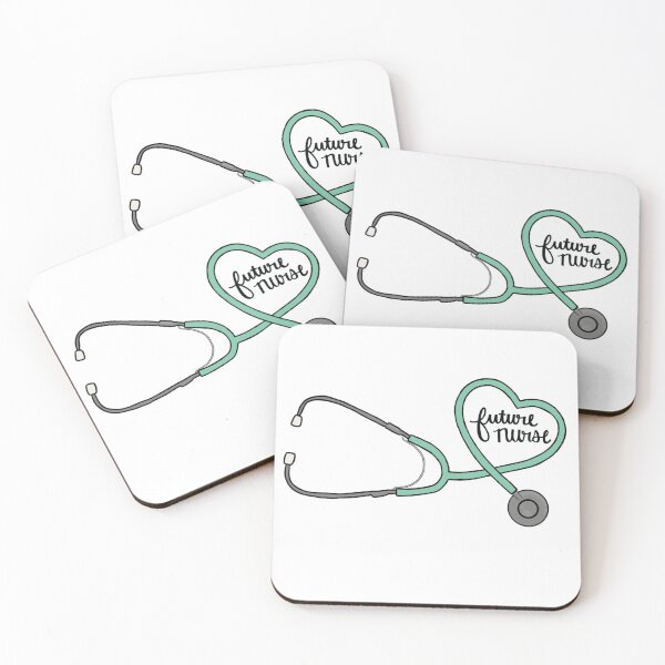 Item preview, Future Nurse Heart Stethoscope Mint Green designed and sold by Kalynmoz.