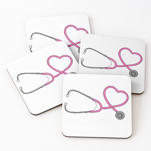 Item preview, Heart Stethoscope Pink designed and sold by Kalynmoz.