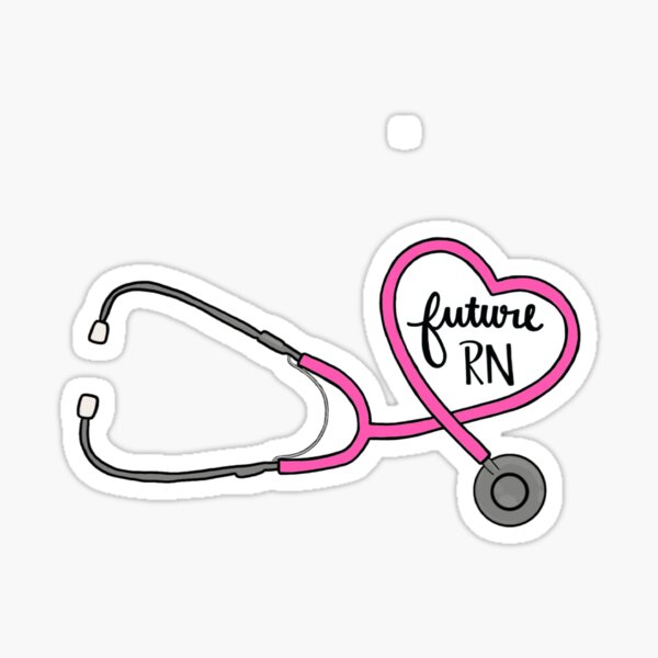 I love this stuff - Heart Stethoscope - Nursing Nurse RN - Occupation –  Stickerheads Stickers