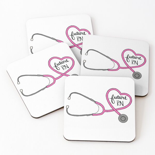 Item preview, Future RN Heart Stethoscope Pink designed and sold by Kalynmoz.