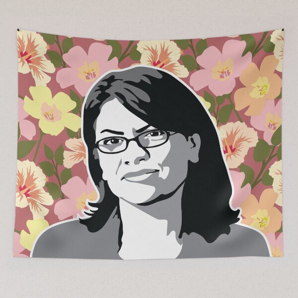 Item preview, rashida tlaib floral designed and sold by sszampetti.