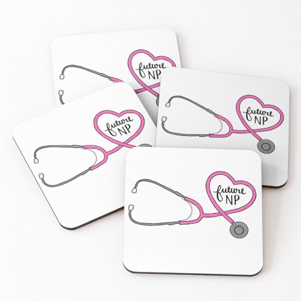 Item preview, Future NP Heart Stethoscope Pink designed and sold by Kalynmoz.