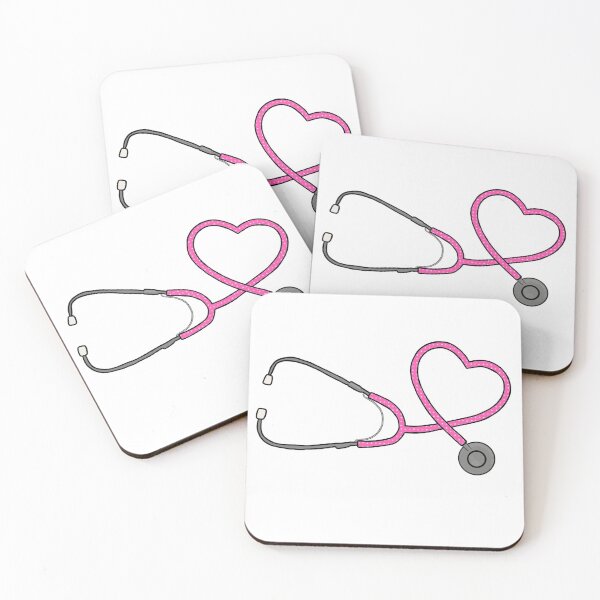 Item preview, Heart Stethoscope Pink Polka Dots  designed and sold by Kalynmoz.