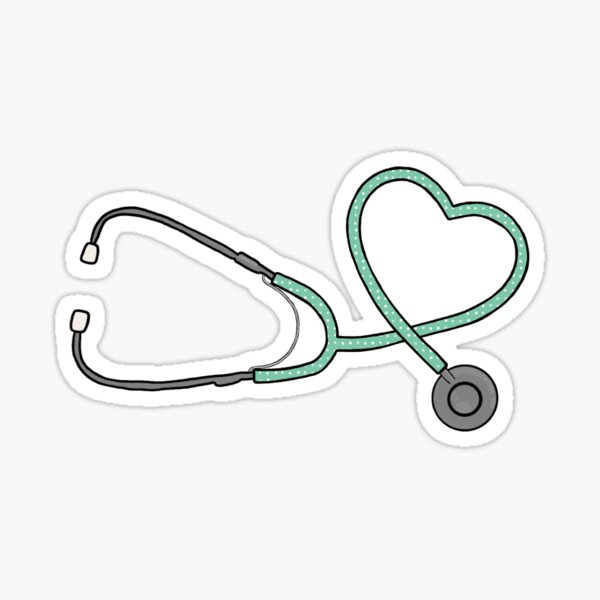 Nurse Stethoscope Sticker – Scenic Route Design Co.