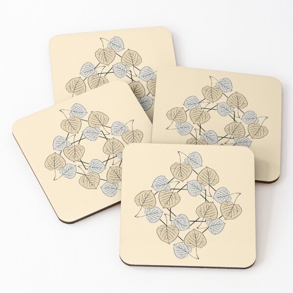 Item preview, Dry Aspen Leaves in Squares 2 designed and sold by lents.