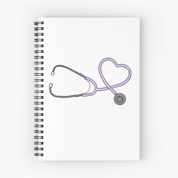 Item preview, Heart Stethoscope Lilac Purple Dots designed and sold by Kalynmoz.