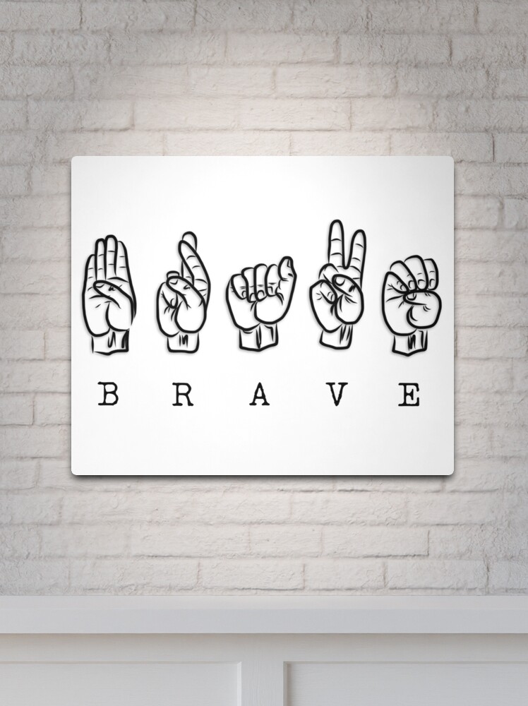 Atlanta Braves Logo ASL Brave Sign Language Inspire Fingerspelling