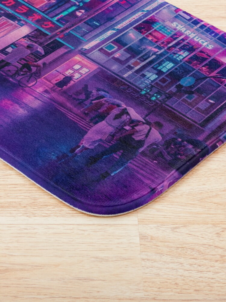 Alternate view of Neon Nostalgia Bath Mat