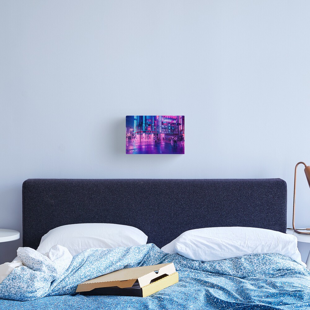 Neon Nostalgia Canvas Print
