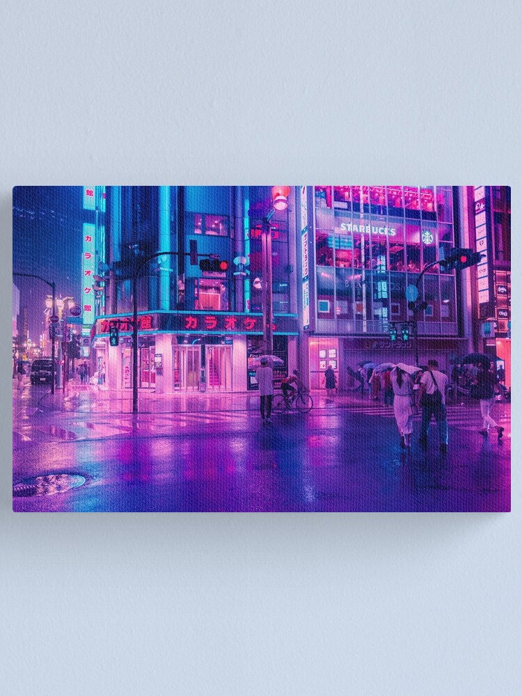 Alternate view of Neon Nostalgia Canvas Print