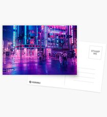 Neon Nostalgia Postcards