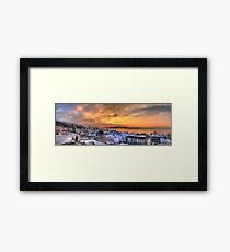 Swiss Winter Sunset Framed Print