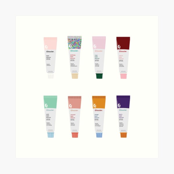 glossier balm dotcom set Art Print