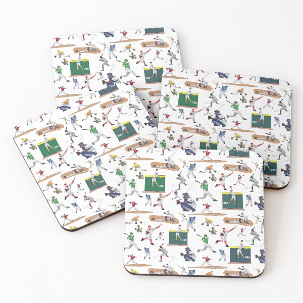 Item preview, Fun Dynamic Baseball Players Illustrations Pattern designed and sold by judgeart.