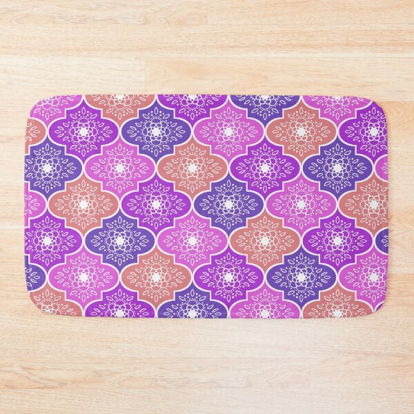 Item preview, Flower medallion ogee pattern in bright colors designed and sold by HannaPaulina.