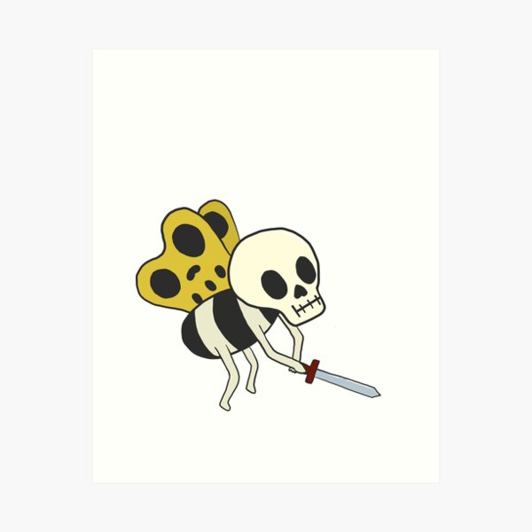 skeleton butterfly Art Print
