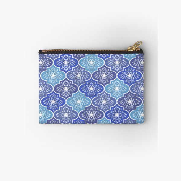 Item preview, Flower medallion ogee pattern in blue designed and sold by HannaPaulina.