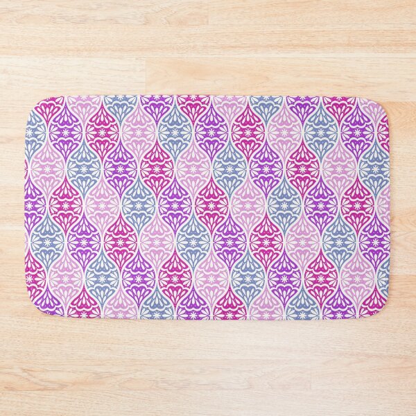 Item preview, Ornamental ogee pattern in pink, purple and teal designed and sold by HannaPaulina.